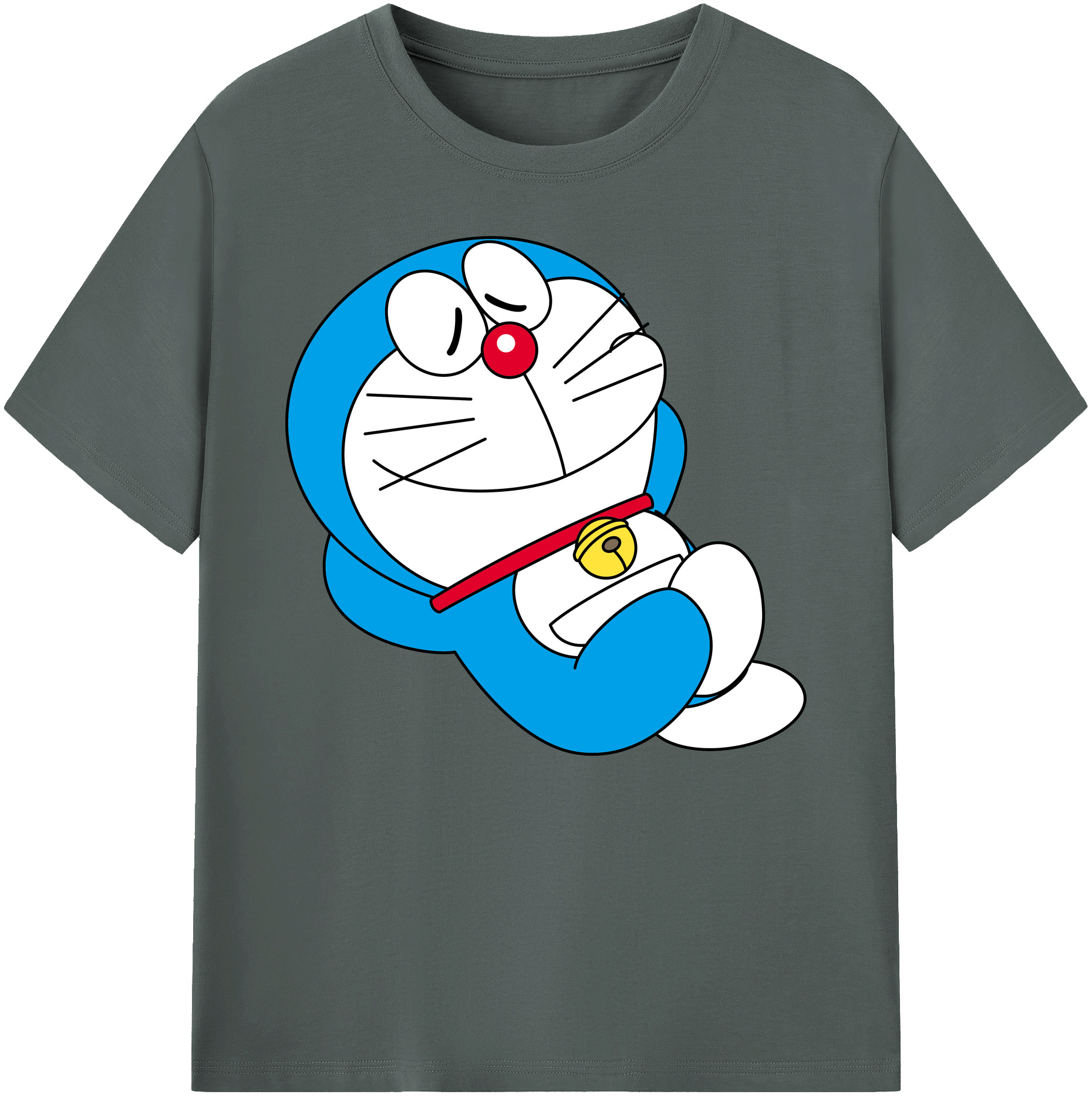 （画像用） ドラえもん Doraemon 綿100％ メンズ半袖Tシャツ｜肌触りやわらか＆通気性